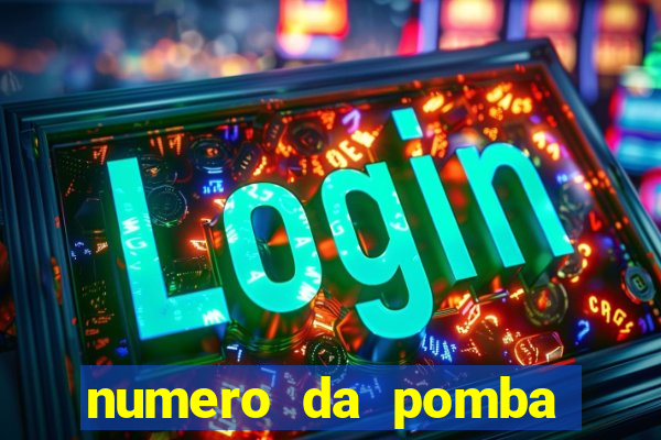 numero da pomba jogo do bicho